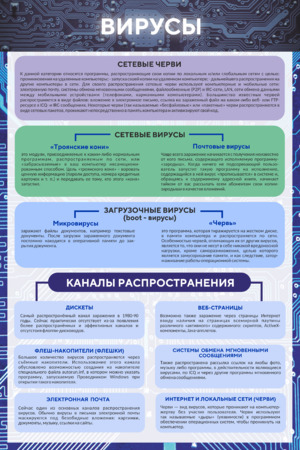 Стенд Вирусы для кабинета информатики